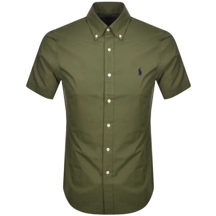 Alternative Image for ProductRalph Lauren Custom Fit Short Sleeve Shirt Green1